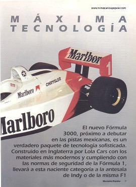 Fórmula 3000 Mexicana - Agosto 1996
