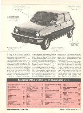 Informe de los dueños: Renault Lecar - Octubre 1978