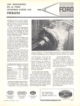 Los ingenieros Ford informan: Frenazos - Febrero 1962