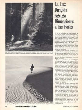 Fotografía - La luz dirigida agrega dimensiones a las fotos - Abril 1968
