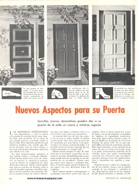 Nuevos Aspectos para su Puerta - Agosto 1967