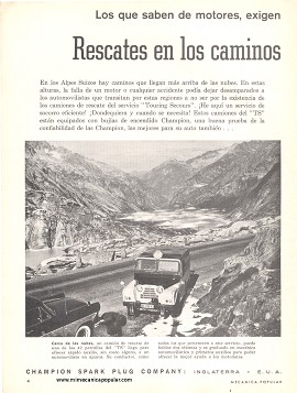 Publicidad - Bujías Champion - Febrero 1962