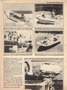 Botes y motores económicos - Agosto 1980
