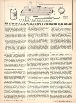 Corazón mecánico para humanos - Agosto 1980