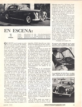 El Rolls-Royce - Junio 1962