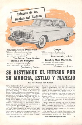Informe de los dueños: Hudson Hornet V8 - Diciembre 1955