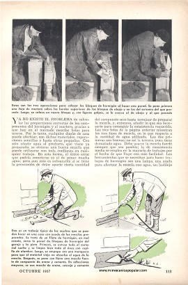 Puede Ud. llevar a cabo pequeñas obras de hormigón - Octubre 1957