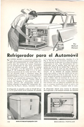 Refrigerador para el Automóvil - Septiembre 1958