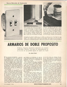 Armarios de Doble Propósito - Diciembre 1964