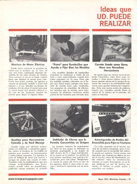 6 ideas prácticas para el taller - Mayo 1970