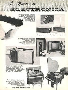 Lo Nuevo en Electrónica - Diciembre 1963