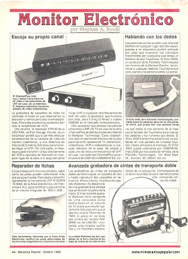 Monitor Electrónico - Octubre 1985