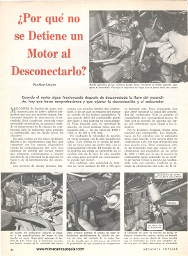 ¿Por qué no se Detiene un Motor al desconectarlo? - Enero 1970