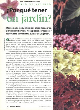 ¿Por qué tener un jardín? - Julio 1998