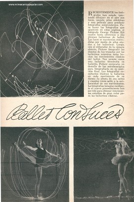 Fotografía: Ballet Con Luces - Diciembre 1952