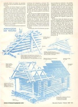 Una cabaña de estilo tradicional -Febrero 1987