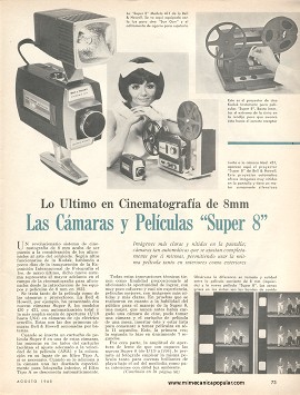 Las Cámaras y Películas Super 8 -Agosto 1965