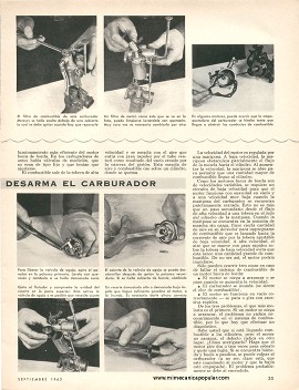 Reparación de carburadores de motores fuera de borda -Septiembre 1965