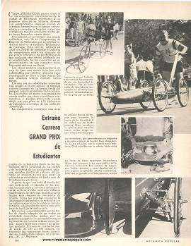 Extraña Carrera GRAND PRIX de Estudiantes - Noviembre 1965