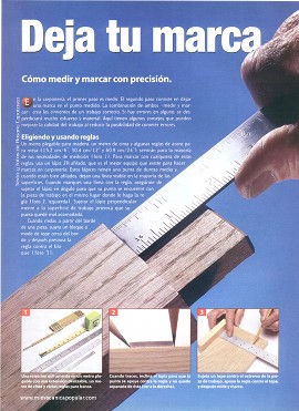 Cómo medir y marcar con precisión - Septiembre 2001