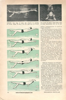Cómo nadar como un campeón - Agosto 1959
