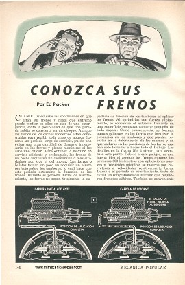 Conozca Sus Frenos - Marzo 1952