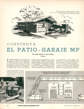 Construya El Patio-Garaje MP - Agosto 1965