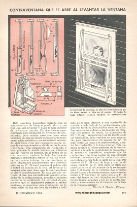 Contraventana que se abre al levantar la ventana - Diciembre 1948