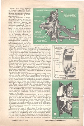 El cuidado de los cojinetes de las ruedas - Noviembre 1948