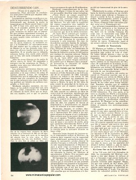 Descubriendo los secretos de Marte -el viaje interplanetario del Mariner - Agosto 1965