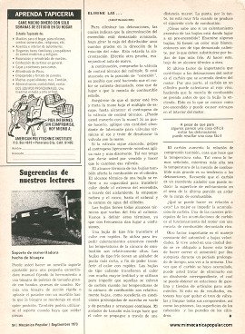 Elimine las detonaciones del motor - Septiembre 1973