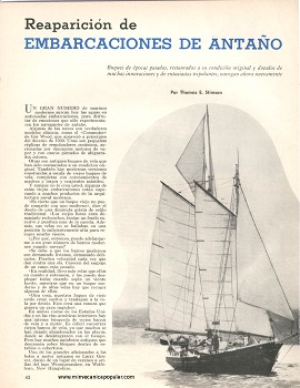 Reaparición de Embarcaciones de Antaño - Enero 1965