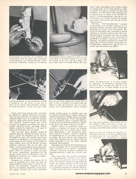 Reparando el sistema de enfriamiento en motores fuera de borda - Agosto 1965