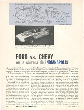 FORD vs. CHEVY en la carrera de Indianápolis - Agosto 1963