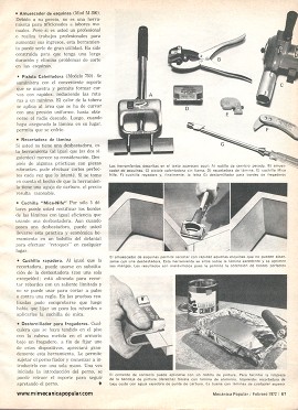 Herramientas Profesionales Para Laminados Plásticos - Febrero 1973