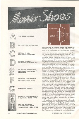 Letreros de Plástico Con Bordes Luminosos - Julio 1948