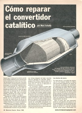 Cómo reparar el convertidor catalítico - Marzo 1986