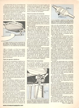 Cómo reparar el convertidor catalítico - Marzo 1986