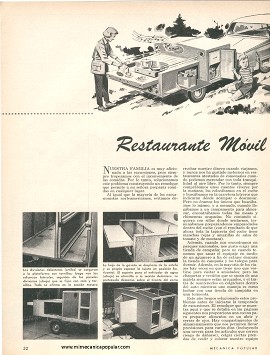 Restaurante Móvil para Viajes - Agosto 1965