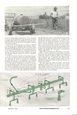 Dos Rociadores Agrícolas Para Construir - Mayo 1949