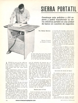Sierra Portátil Que Ofrece Doble Servicio - Enero 1968