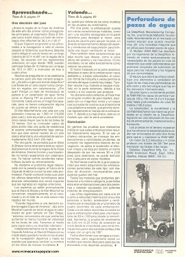 Prueba comparativa: Vehículos acuáticos con motores retropropulsores - Diciembre 1988