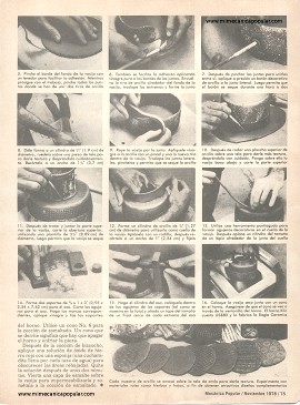 Cómo trabajar cerámica - Noviembre 1978