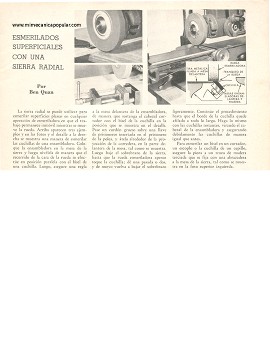 Esmerilados Superficiales con una Sierra Radial - Febrero 1963