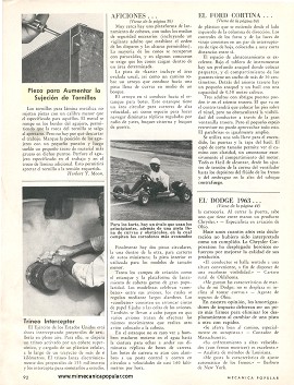 Informe de los dueños: Dodge - Julio 1963
