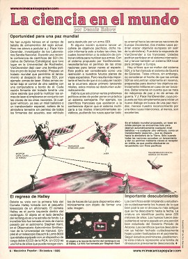 La ciencia en el mundo - Diciembre 1985