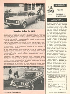 Modelos Volvo de 1976 - Febrero 1976