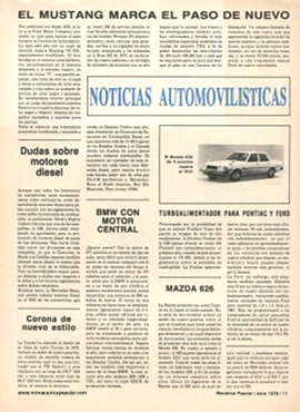 Noticias Automovilísticas - Junio 1979