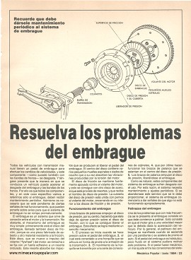 Resuelva los problemas del embrague - Junio 1984