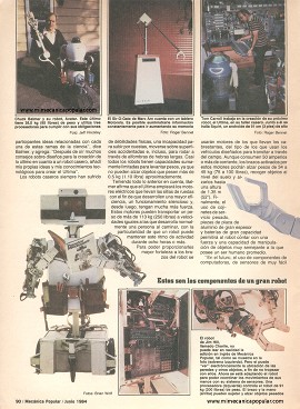 5 robots inteligentes construidos en su casa - Junio 1984
